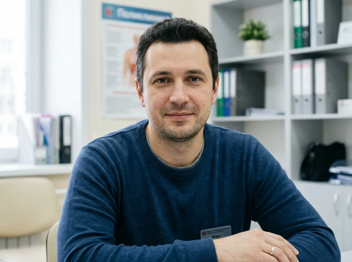 Аватар пациента Игоря, 34 года, Екатеринбург — мужчина средних лет, нейтральный портрет